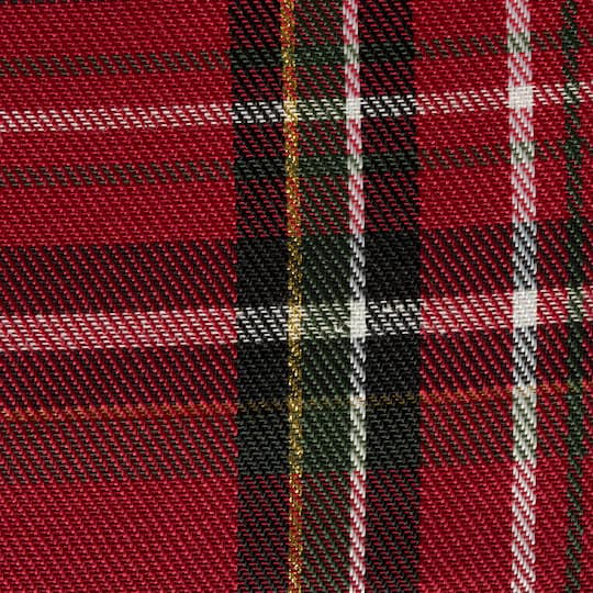 DII® Holiday Metallic Plaid Napkins, 6ct.